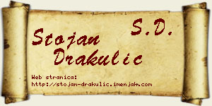 Stojan Drakulić vizit kartica